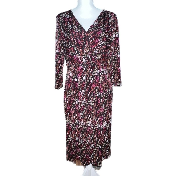 Coldwater Creek - Wrap Style Cocktail Dress- Size 10 - Picture 5 of 6